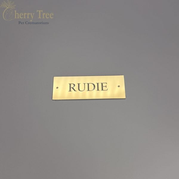 Brass Plaque Name 1 Brass Plaque Name 1