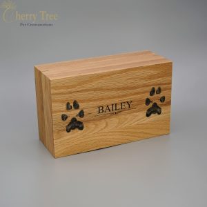 Modern Wooden Casket - Laser Engraved
