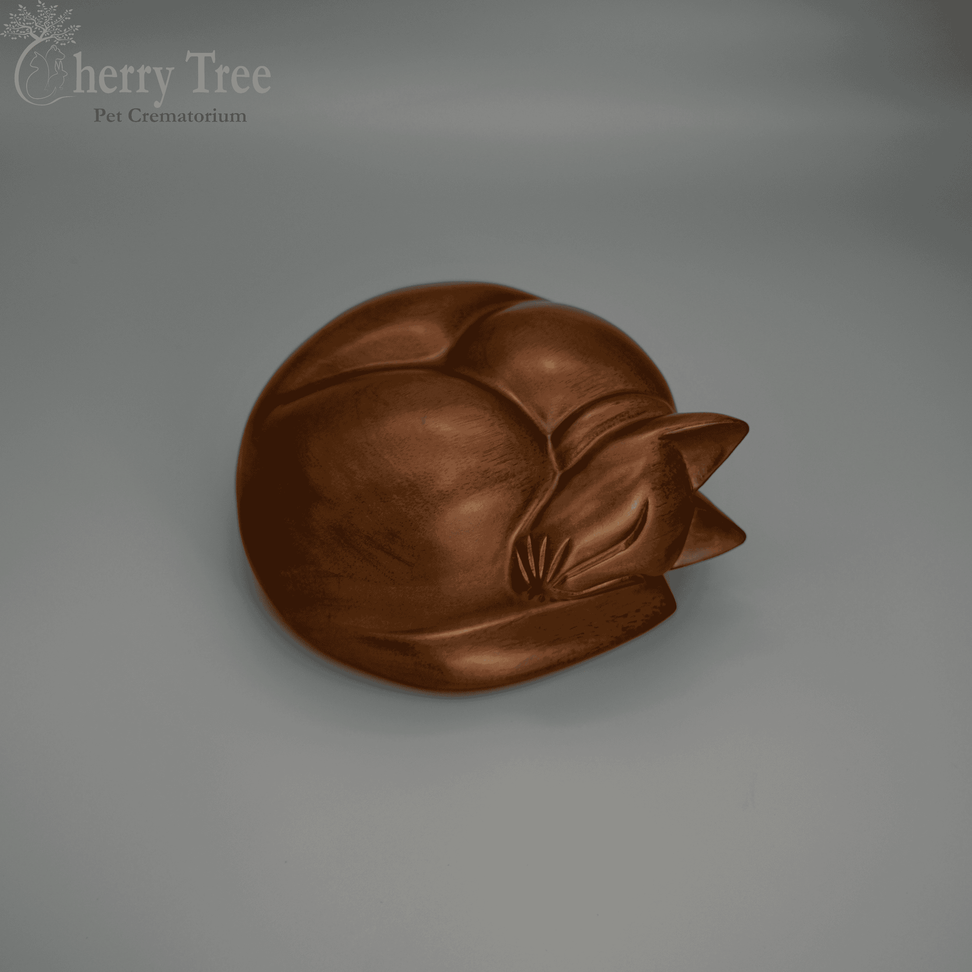 Carved Sleeping Cat (Natural)
