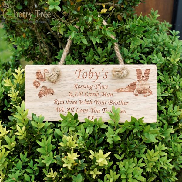 Laser Engraved Rope Sign 5