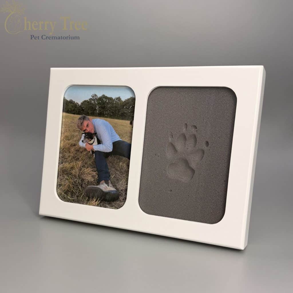 White Frame Paw Impression