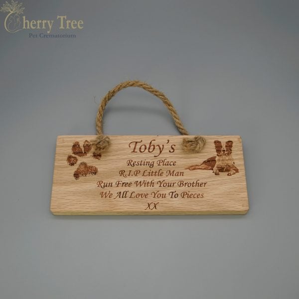 Laser Engraved Rope Sign 2