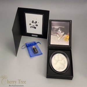 Cherry Tree paw prints and fur-cutting keepsakes