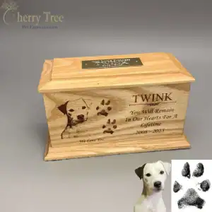 Traditional Wooden Casket - Laser Engraved